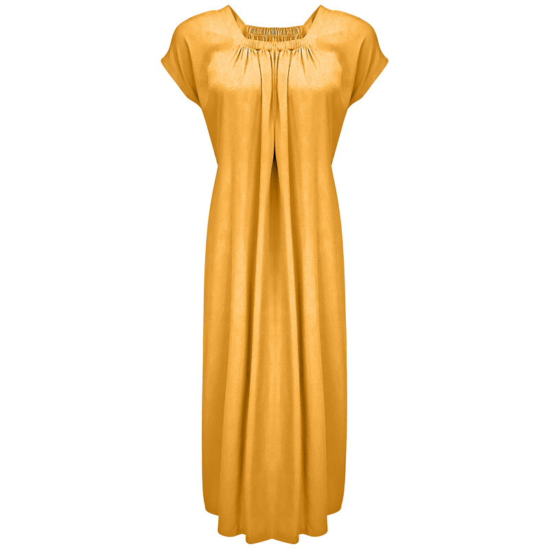 پیراهن زنانه مدل BR041 رنگ خردلی